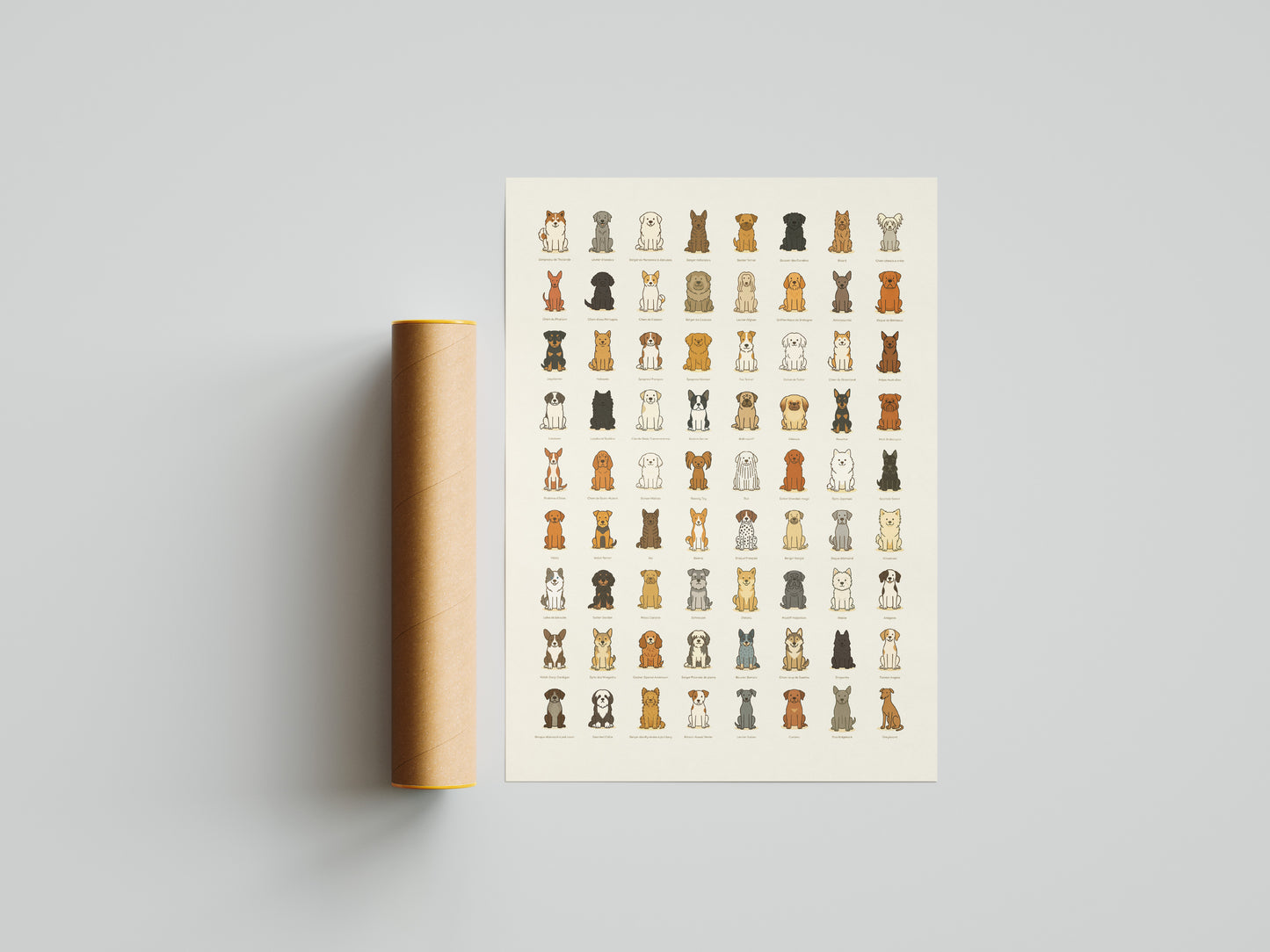 Minimalist Poster 72 Breeds #2